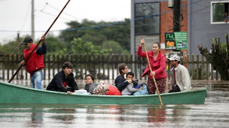 Lluvias en Brasil. Foto: EFE.