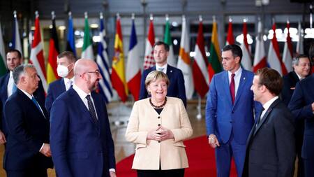Angela Merkel en su última conferencia en la Unión Europea, Reuters