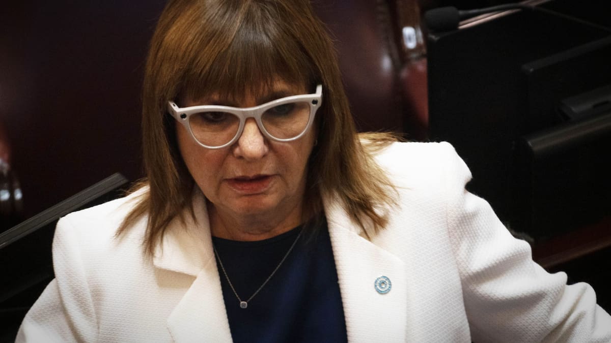 Patricia Bullrich, senadora.