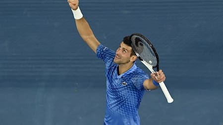 Novak Djokovic en el Abierto de Australia. Foto: REUTERS.