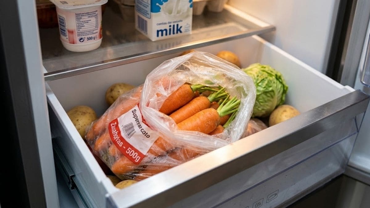La mejor forma de guardar las zanahorias en la heladera.