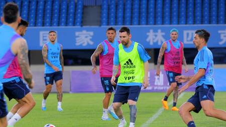 Entrenamiento de la Selección Argentina. Foto: NA.