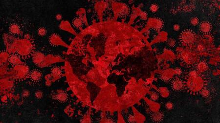 Coronavirus en el mundo, foto artística