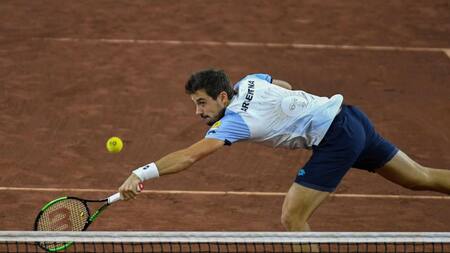 Guido Pella, Copa Davis, Argentina vs. Chile (Agencia NA)