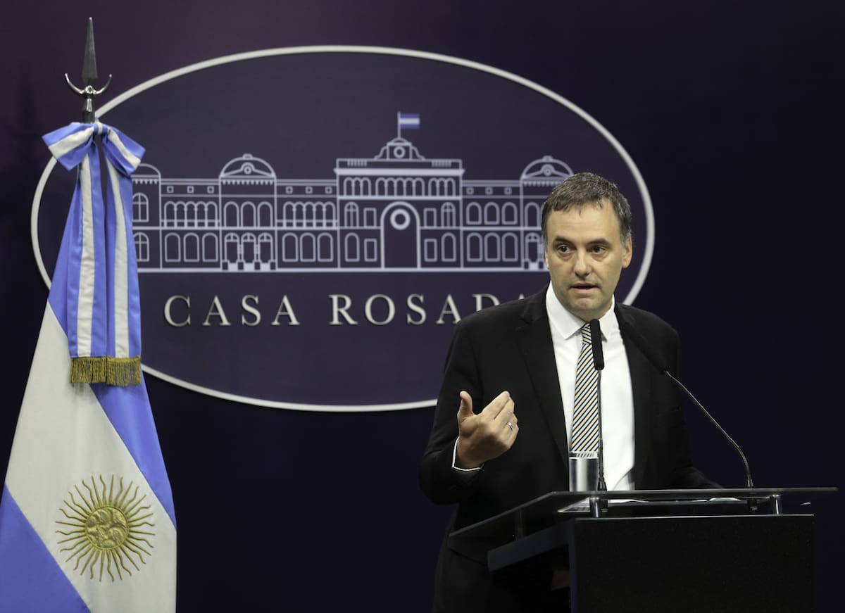 Manuel Adorni, vocero presidencial. Foto: NA.