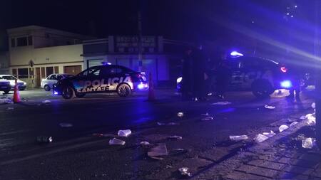 La policía en el lugar del incidente. Foto: NA.