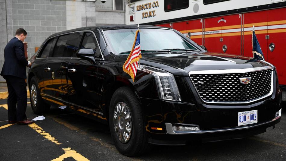 "La Bestia": el auto de Donald Trump. Foto: X/@CARandDRIVER.