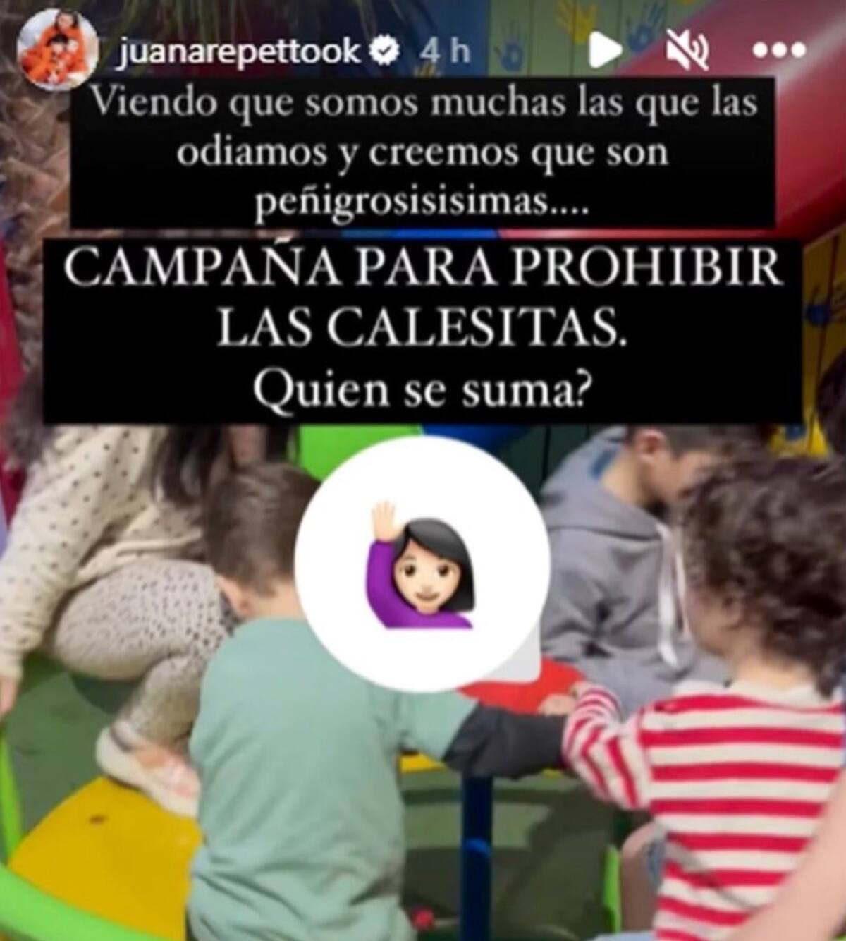 La campaña de Juana Repetto. Foto: Instagram.