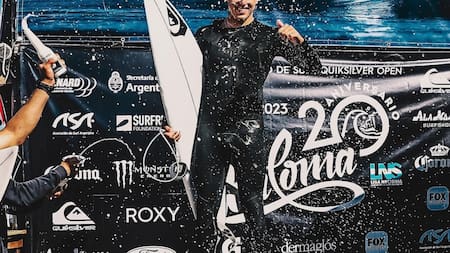 Franco Radziunas, nuevo campeón argentino de surf: una familia vinculada a las olas que volvió a lo más alto del podio