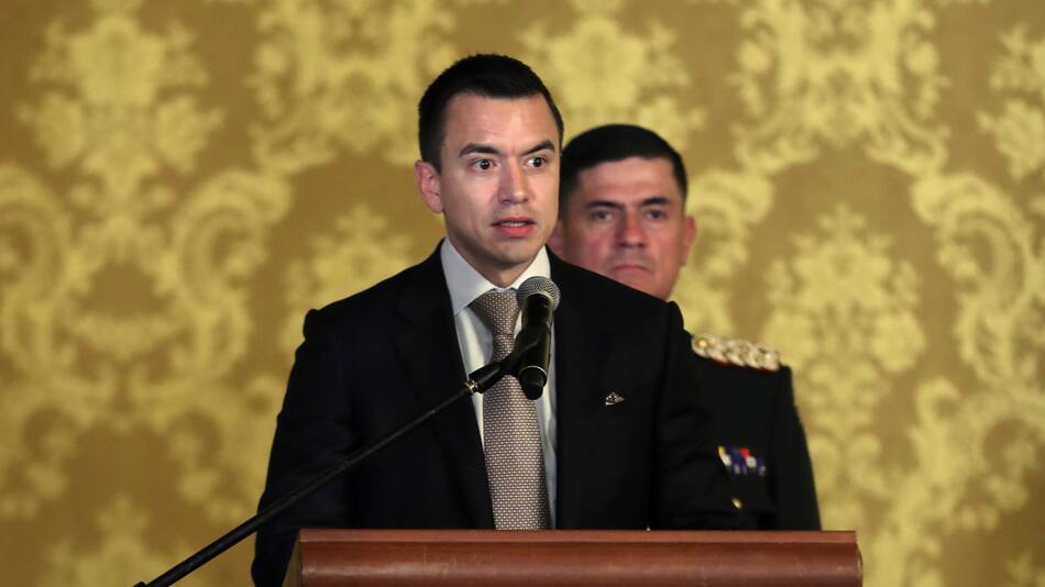 Daniel Noboa, presidente de Ecuador. Foto: EFE.