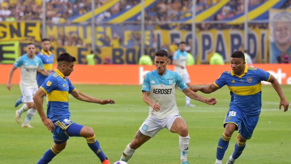 Boca vs. Racing; Trofeo de Campeones; alargue. Foto: Télam.