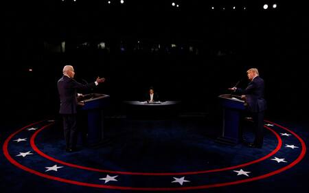 Joe Biden vs Donald Trump, debate presidencial en Estados Unidos. Foto: Reuters