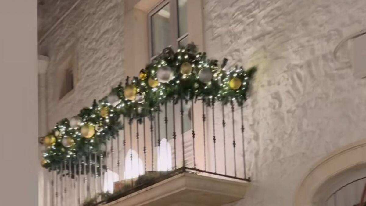 Balcones, navidad.