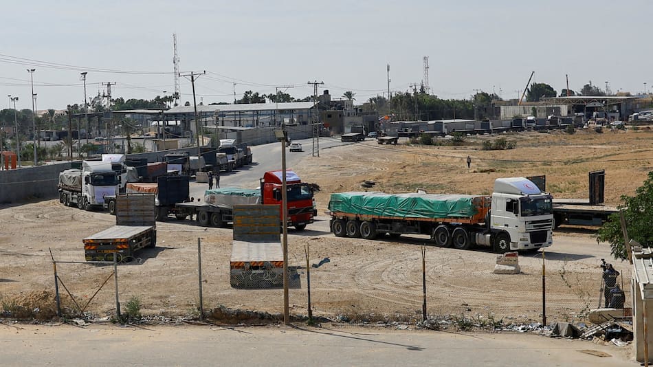 Ayuda humanitaria en la Franja de Gaza. Foto: Reuters.
