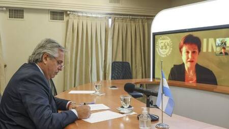 Alberto Fernández y Kristalina Georgieva