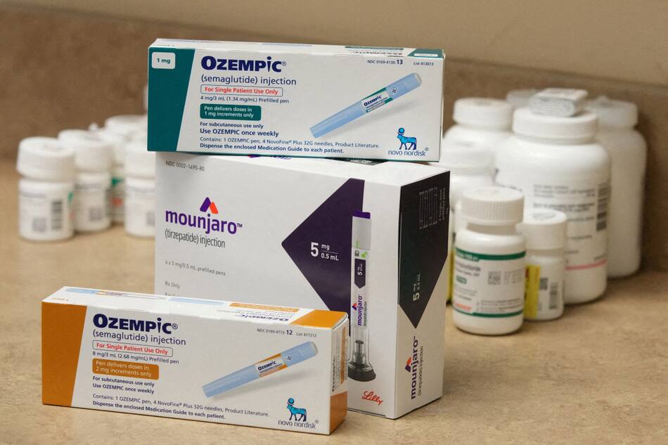 Ozempic, la droga de Hollywood usada para bajar de peso. Foto: Reuters.
