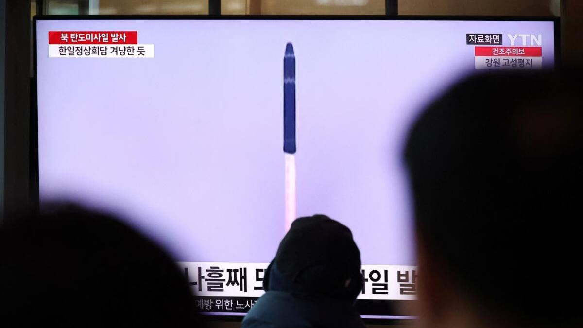 Misil lanzado por Corea del Norte, foto Reuters