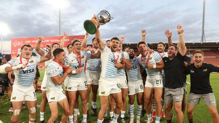 Festejo de Los Pumas, Télam