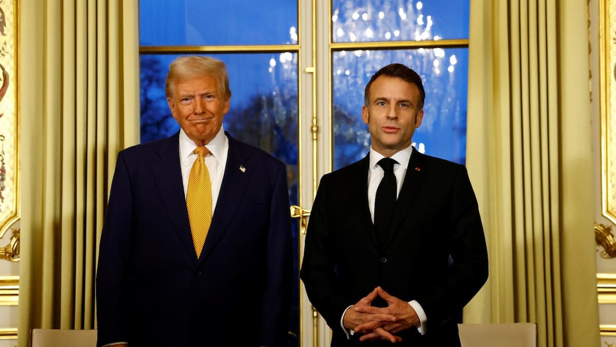 Trump y Macron, ¿se quiebra la relación? Foto: Reuters.