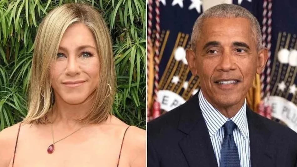 Jennifer Aniston y Barack Obama. Foto: NA.