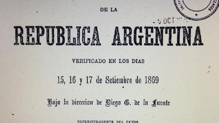 Primer censo argentino de 1869