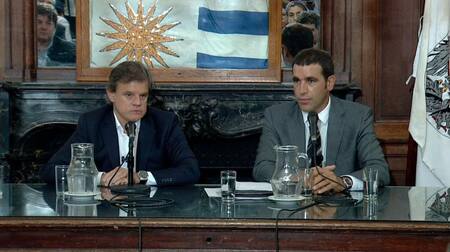 Conferencia de prensa de la familia de Débora Pérez Volpin