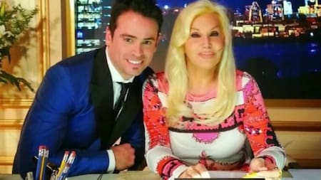 Susana Giménez junto a "Susano". Foto: NA.