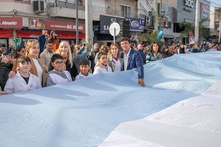 Fernando Espinoza en el acto por el Día de la Independencia