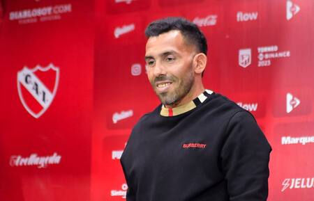 Carlos Tevez, Independiente. Foto: NA