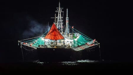 Buque pesquero chino. Foto: NA.