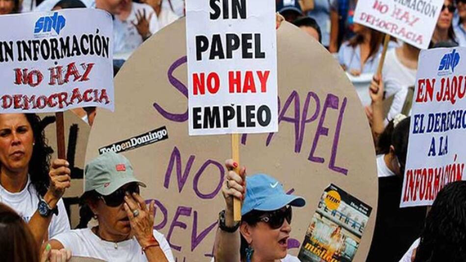 Una ONG denuncia casi 300 casos de "violaciones a la libertad de expresión". Foto: Twitter.