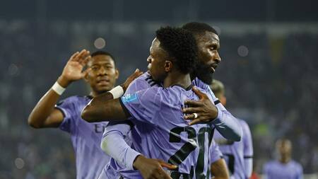 Mundial de Clubes, Festejo del Real Madrid ante el Al Ahly. Foto: REUTERS.