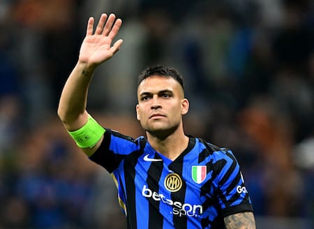 Lautaro Martínez, finalista de Champions League. Foto: Reuters/Daniele Mascolo