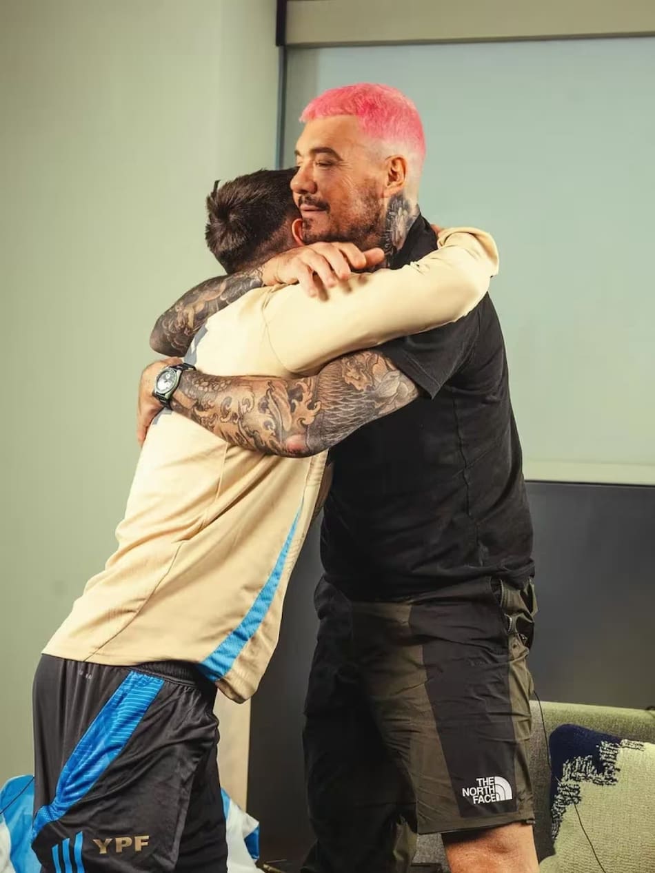 Tinelli y Messi. Fuente: Instagram