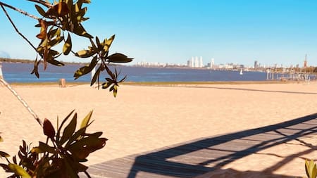 La Florida, una de las playas de río más lindas. Foto: Instagram @lafloridarosario