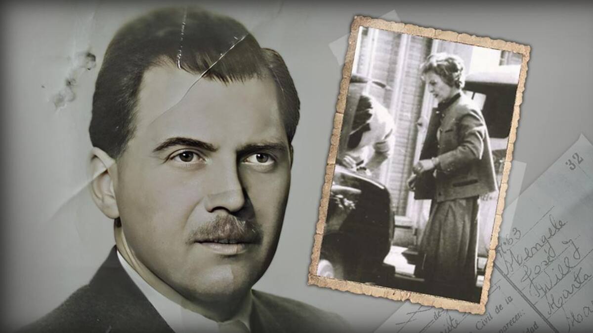 Josef Mengele y Marta María Will. Fotos: AGN/Canal26.com