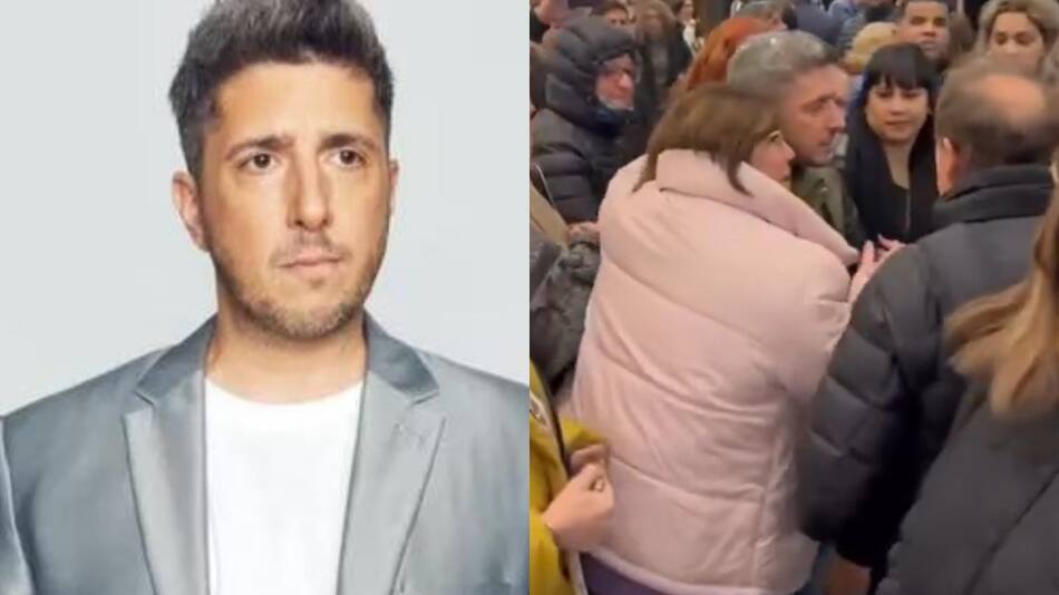 Jey Mammon se sacó fotos con la gente. Foto: NA - captura.