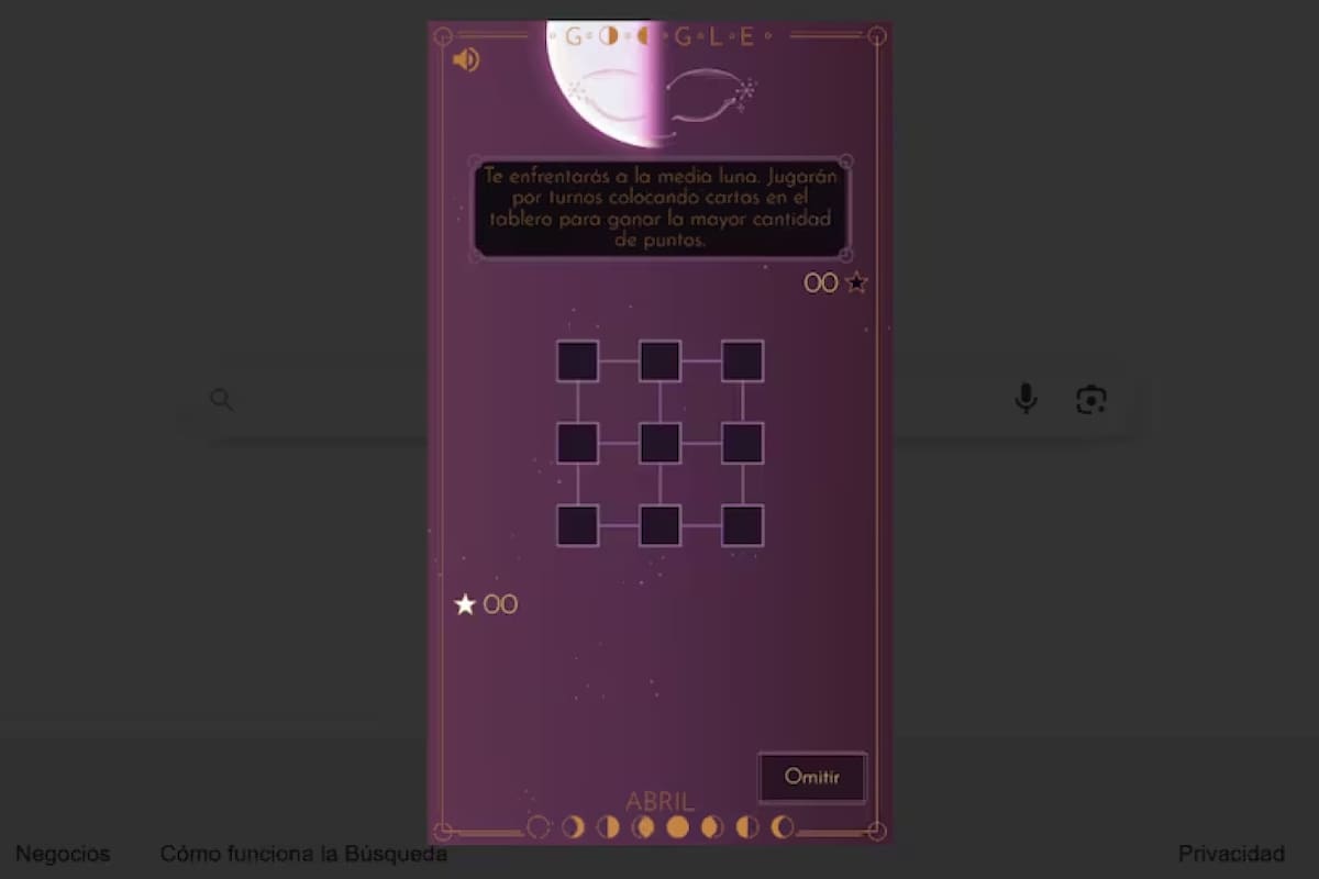 Nuevo juego interactivo de Google.