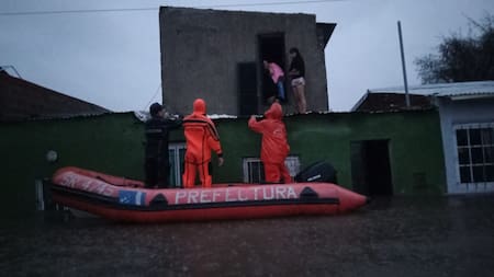 Lluvias y tormentas en Buenos Aires. Foto: NA.