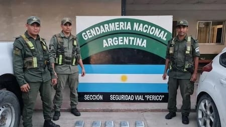 Operativo de Gendarmería en Jujuy para detener a un auto con cocaina debajo de niños.