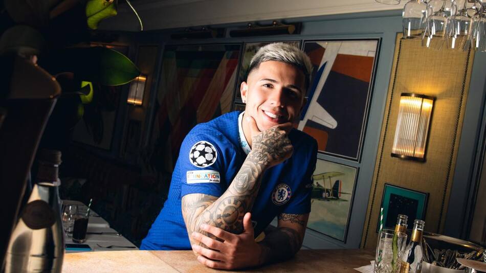 Enzo Fernández, Chelsea. Foto: Twitter @ChelseaFC.