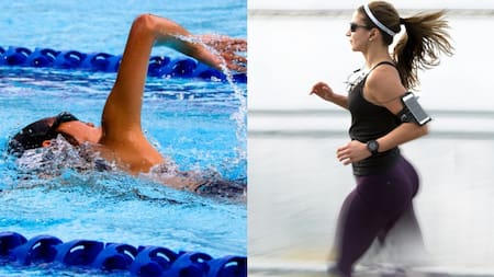 Nadar y correr. Foto Canal26.com