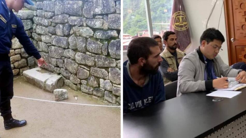 Turista argentino en Machu Picchu