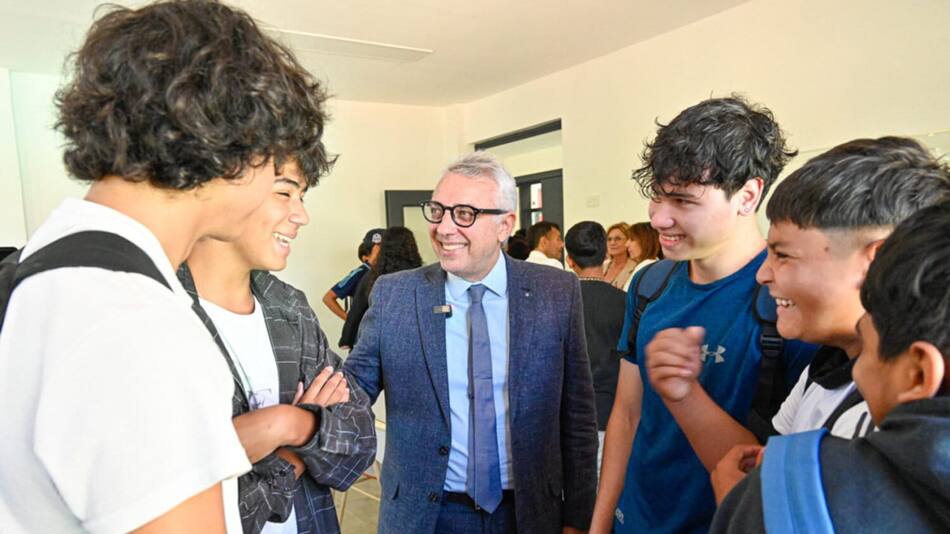 Julio Zamora en la Inauguración de la ampliación de la Escuela Secundaria N°48 Macacha Güemes