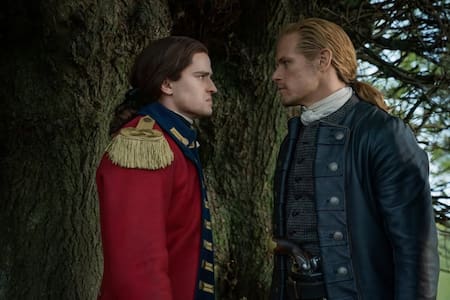 Jamie y William de Outlander. Foto: Starz