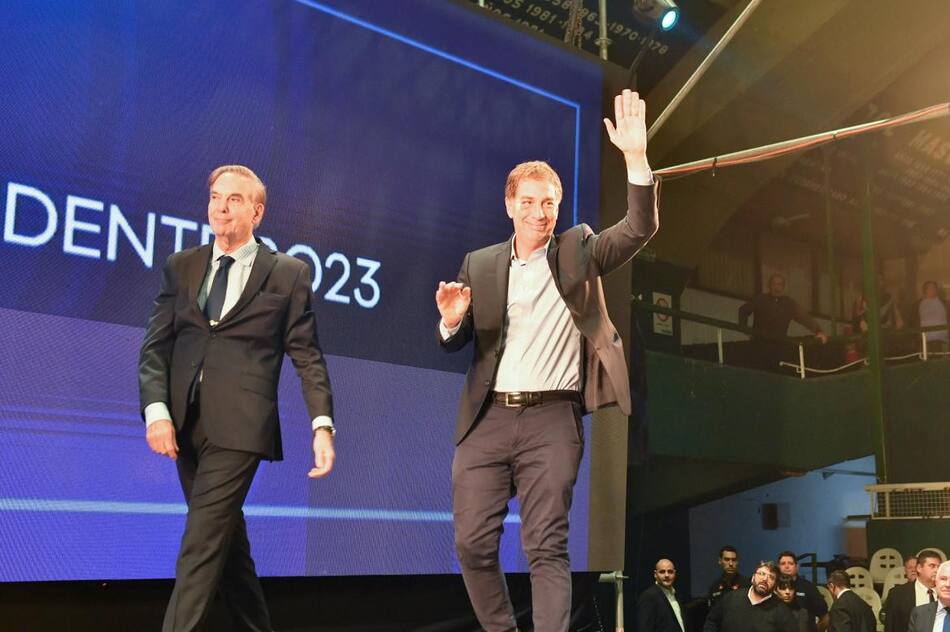 Miguel Ángel Pichetto y Diego Santilli. Foto: NA.