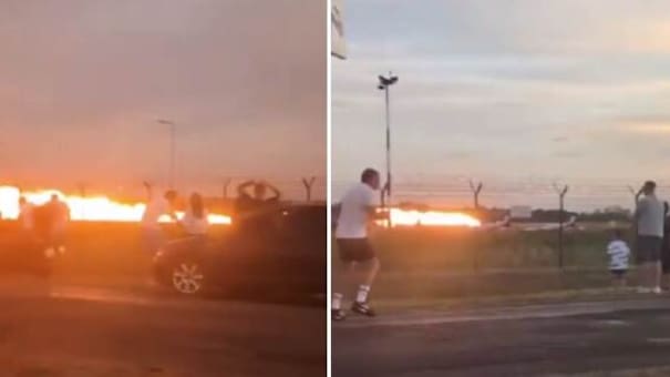 Un piloto murió al estrellar su avión F-16 durante entrenamientos de exhibición aérea en Polonia: el impactante video