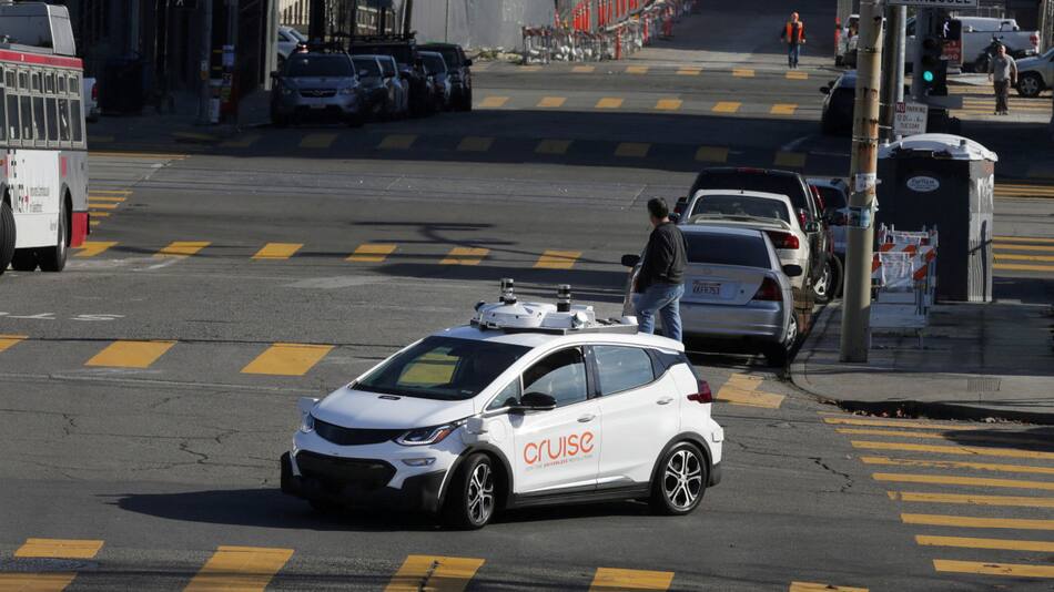 Vehículo autónomo en San Francisco. Foto: Reuters.