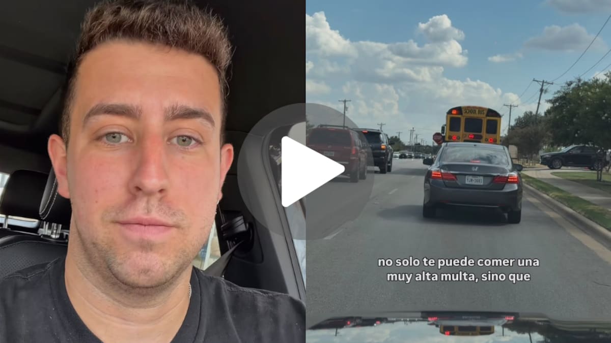 Qué hay que hacer cuando un colectivo escolar prende las luces rojas, según Nacho de Viaje.