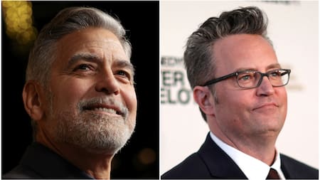 George Clooney y Matthew Perry. Fotos: Reuters.